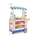 Kids Play Food Cart Pink | Mobile with 30 Accessories and POS System - Little and Giant Explorers Costway