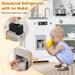 Wooden Kids Pretend Play Kitchen - White | Real Lights and Sounds COSTWAY - Little and Giant Explorers Costway