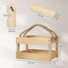 Wooden Molkky Set Natural Wood Finish | Finnish Tossing Game with Carry Box - Little and Giant Explorers SPORTNOW