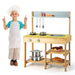 Kids Wooden Mud Kitchen Playset - Little and Giant Explorers Costway
