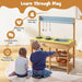 Kids Wooden Mud Kitchen Playset - Little and Giant Explorers Costway