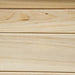 Close-up of light fir wood planks from an outdoor garden playhouse