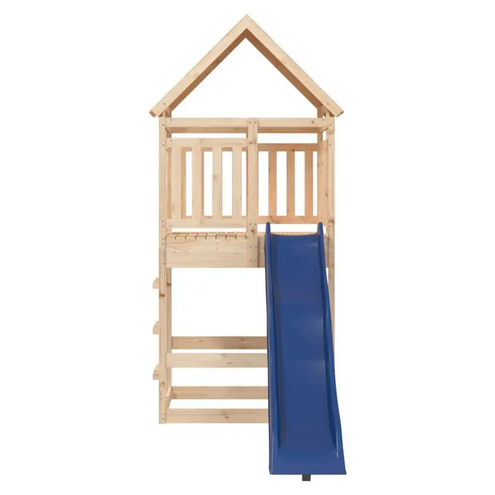 Wooden Outdoor Playset | 118cm Platform with Wave Slide and Sandpit - Little and Giant Explorers vidaXL