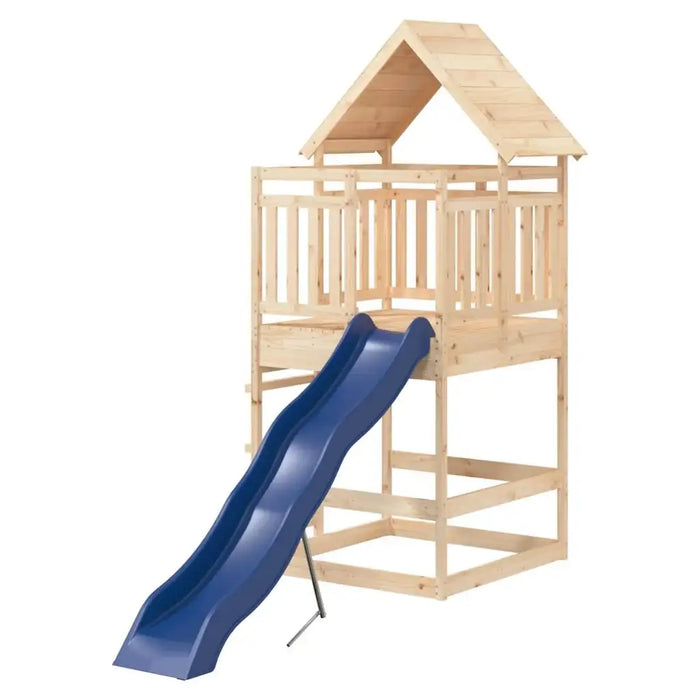 Wooden Outdoor Playset | 118cm Platform with Wave Slide and Sandpit - Little and Giant Explorers vidaXL