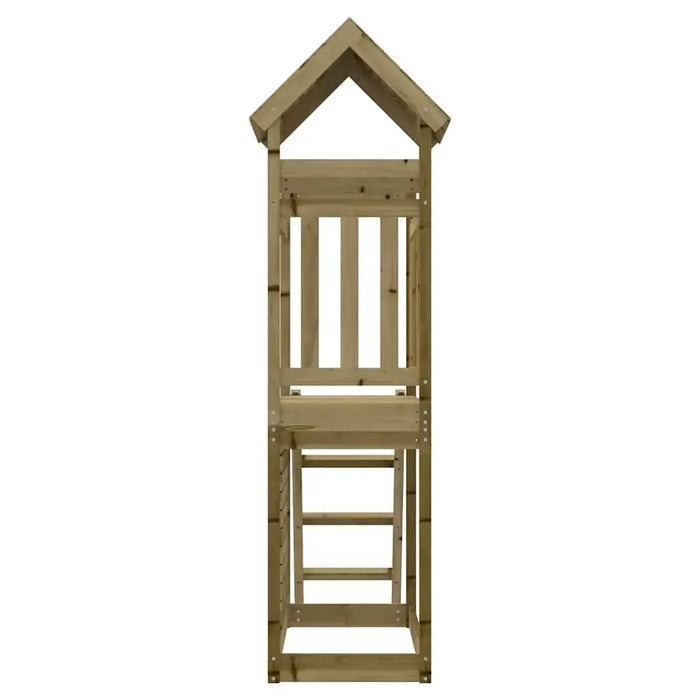 Wooden Outdoor Playset Vacuum Pressure Impregnated Pinewood | Modular Design with Rockwall and Ladder - Little and Giant Explorers vidaXL