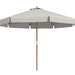 Elegant Wooden Parasol in Grey 3.3m - Little and Giant Explorers Outsunny