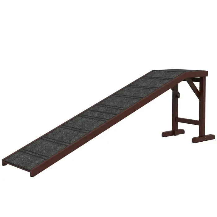 Wooden Pet Ramp in Brown and Grey — Little and Giant Explorers