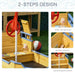 Wooden Pirate Ship Sandboat with Bench Bottom Liner - Little and Giant Explorers Outsunny