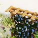 Wooden Planter with Trellis | Natural Wood Finish with Hanging Roof and Dual-Function Design - Little and Giant Explorers Outsunny