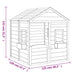 Playhouse with Lockable Door and Flower Pots in Solid Wood Fir - Little and Giant Explorers vidaXL