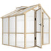 Walk-in Wooden Greenhouse with Lockable Door (6.6 x 6FT) - Little and Giant Explorers Outsunny