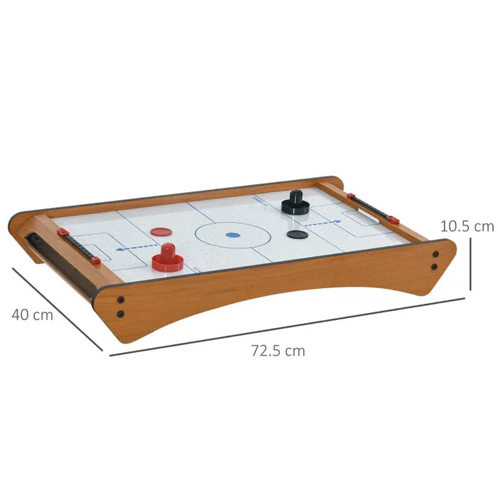 Wooden Portable Tabletop Air Hockey Table - Little and Giant Explorers HOMCOM