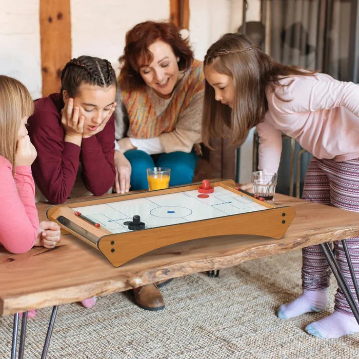 Wooden Portable Tabletop Air Hockey Table - Little and Giant Explorers HOMCOM