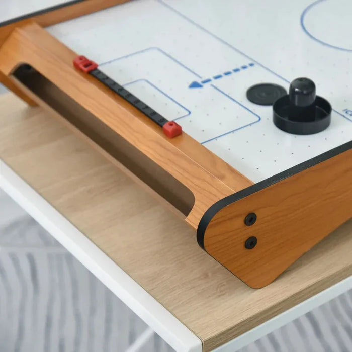 Wooden Portable Tabletop Air Hockey Table - Little and Giant Explorers HOMCOM