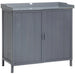 Garden Storage Cabinet and Potting Bench Table in Grey - Little and Giant Explorers Outsunny