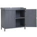 Garden Storage Cabinet and Potting Bench Table in Grey - Little and Giant Explorers Outsunny
