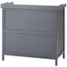 Garden Storage Cabinet and Potting Bench Table in Grey - Little and Giant Explorers Outsunny
