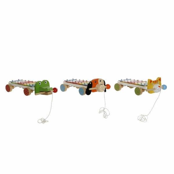 Wooden Pull-Along Animal Xylophones - Little and Giant Explorers DKD Home Decor