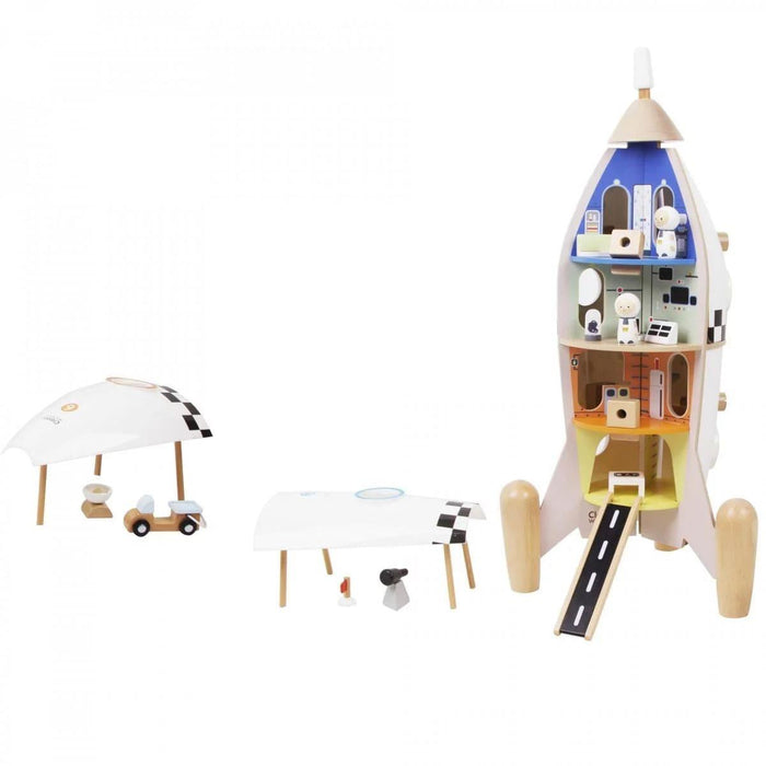 Wooden Rocket Ship - Little and Giant Explorers Classic World