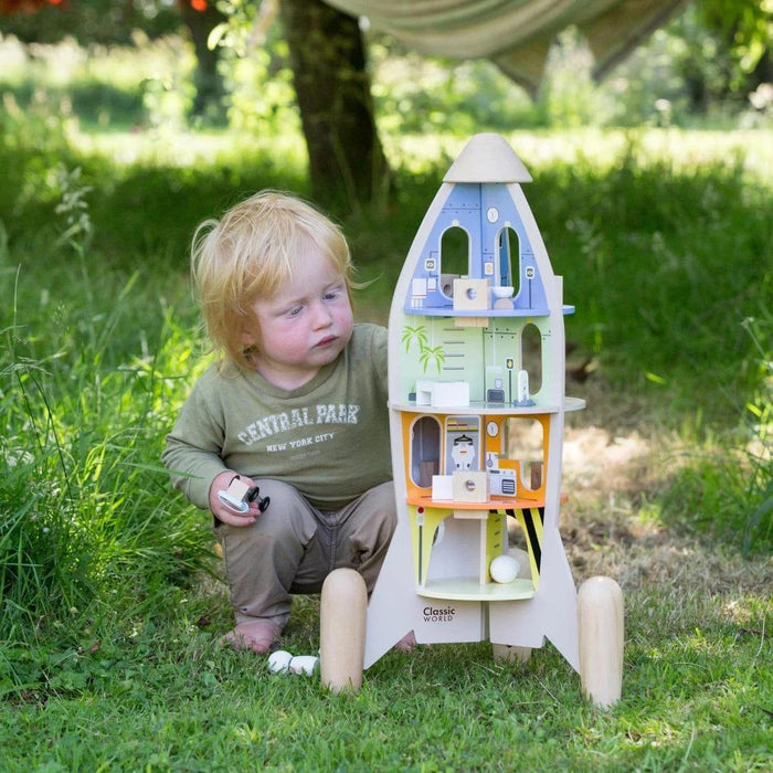 Wooden Rocket Ship - Little and Giant Explorers Classic World