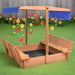 Sandbox with Roof in Firwood - Little and Giant Explorers vidaXL