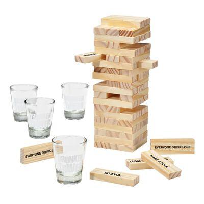 Wooden Tower Drinking Game - Little and Giant Explorers HI