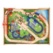 Wooden Train Track Set Table | 100-Piece Adventure Building Experience - Little and Giant Explorers Costway