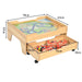 Wooden Train Track Set Table | 100-Piece Adventure Building Experience - Little and Giant Explorers Costway