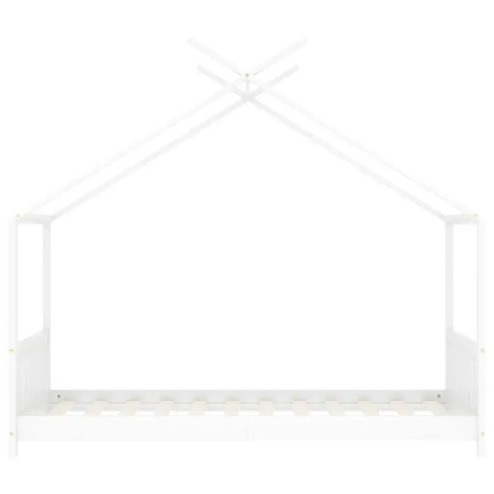 Kids Bed Frame in White and Solid Pine Wood (70 x 140cm) - Little and Giant Explorers vidaXL