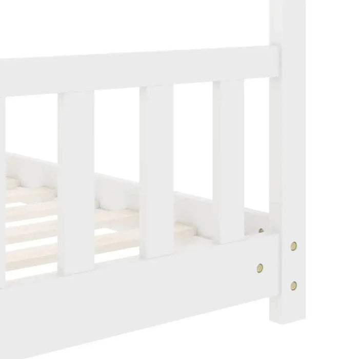 Kids Bed Frame in White and Solid Pine Wood (70 x 140cm) - Little and Giant Explorers vidaXL
