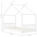 Kids Bed Frame in White and Solid Pine Wood (70 x 140cm) - Little and Giant Explorers vidaXL