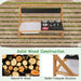 Wooden Wall-Mounted/Tabletop Mud Kitchen | Fir Wood Play Kitchen - Sink and Utensils COSTWAY - Little and Giant Explorers Costway