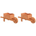 Wheelbarrow Planters 2 pcs 47x15x19 cm Solid Wood Fir - Little and Giant Explorers vidaXL