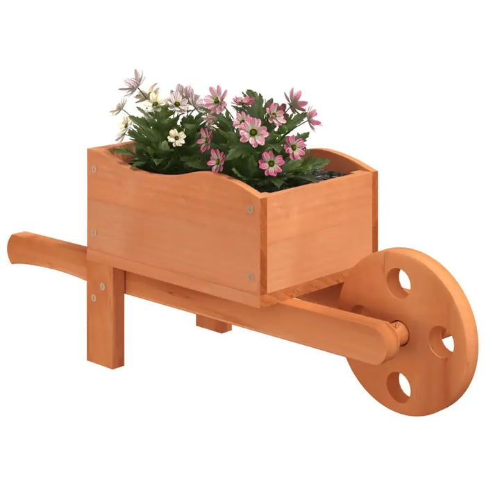 Wheelbarrow Planters 2 pcs 47x15x19 cm Solid Wood Fir - Little and Giant Explorers vidaXL