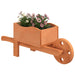 Wheelbarrow Planters 2 pcs 47x15x19 cm Solid Wood Fir - Little and Giant Explorers vidaXL