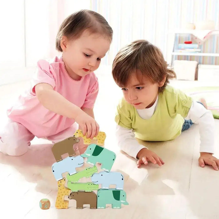 Balancing Wild Animal Stacking Toy - Little and Giant Explorers SOKA Play Imagine Learn