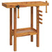 Workbench with Vices in Solid Wood Acacia (92 x 48 x 83cm) - Little and Giant Explorers vidaXL