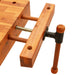 Workbench Tabletop with Vice in Solid Wood Acacia - Little and Giant Explorers vidaXL