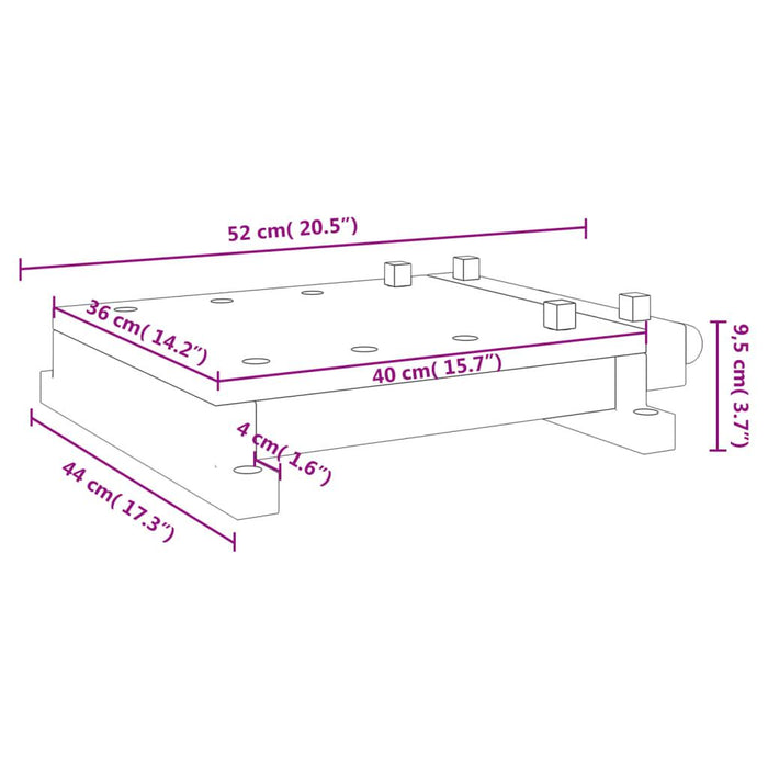 Workbench Tabletop with Vice in Solid Wood Acacia - Little and Giant Explorers vidaXL