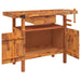 Workbench with Drawer and Vices in Solid Wood Acacia (124 x 52 x 83cm) - Little and Giant Explorers vidaXL