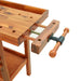 Workbench with Drawer and Vices in Solid Wood Acacia (124 x 52 x 83cm) - Little and Giant Explorers vidaXL