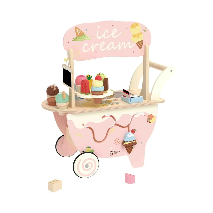 Ice Cream Cart | Wooden with Walker Function - Little and Giant Explorers Classic World