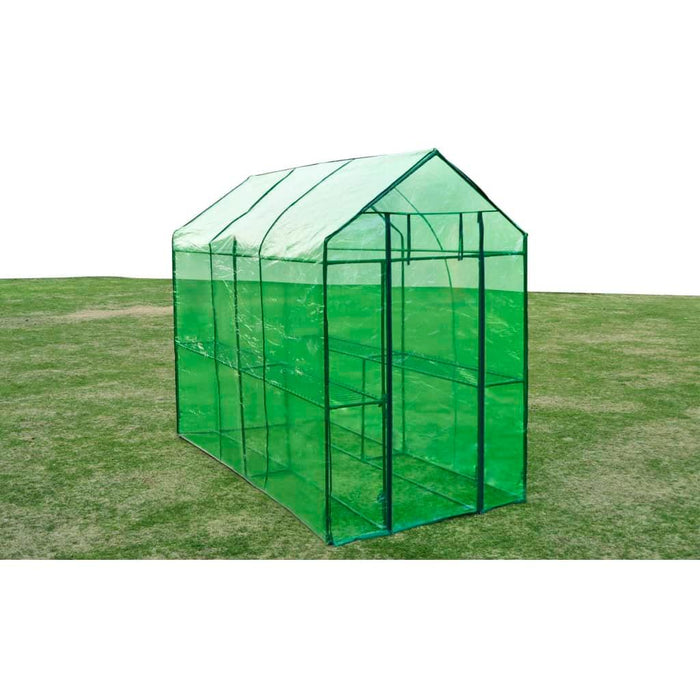 XL Steel Greenhouse (120 x 240 x 190cm) - Little and Giant Explorers vidaXL