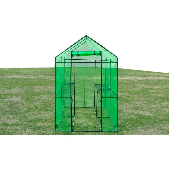 XL Steel Greenhouse (120 x 240 x 190cm) - Little and Giant Explorers vidaXL