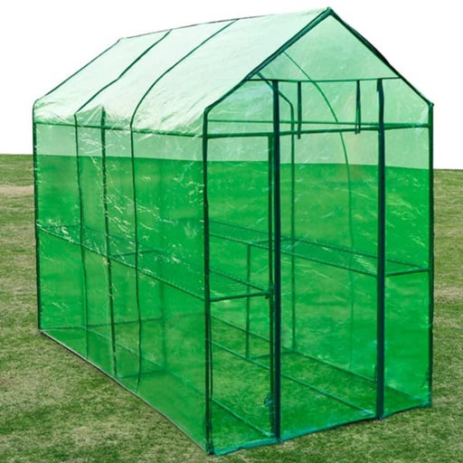 XL Steel Greenhouse (120 x 240 x 190cm) - Little and Giant Explorers vidaXL