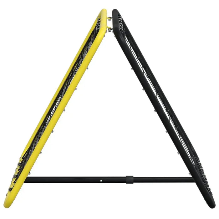Football Rebounder - Double Side - Adjustable in Yellow and Black - Little and Giant Explorers vidaXL