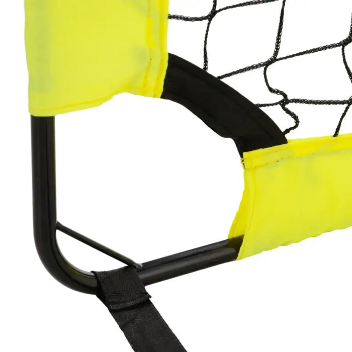 Yellow Football Goal Set of 2 – 183x90cm Steel Frame | Portable with Carry Bag HOMCOM - Little and Giant Explorers HOMCOM