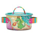 Kids tin cooking pot with colorful handles and cute dinosaur illustration, kitchen playset