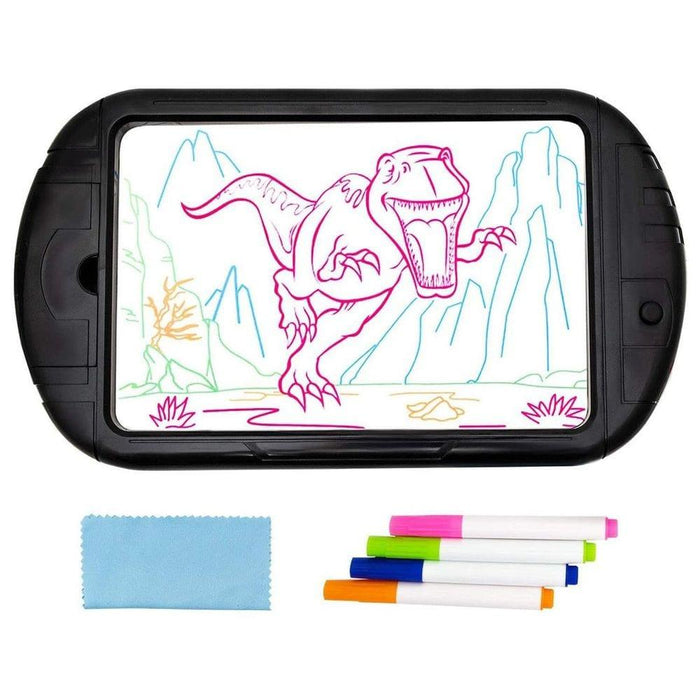 15.4 Inch Magic LED Light - Dinosaur Pictures - Magic Drawing Board - Little and Giant Explorers Doodle