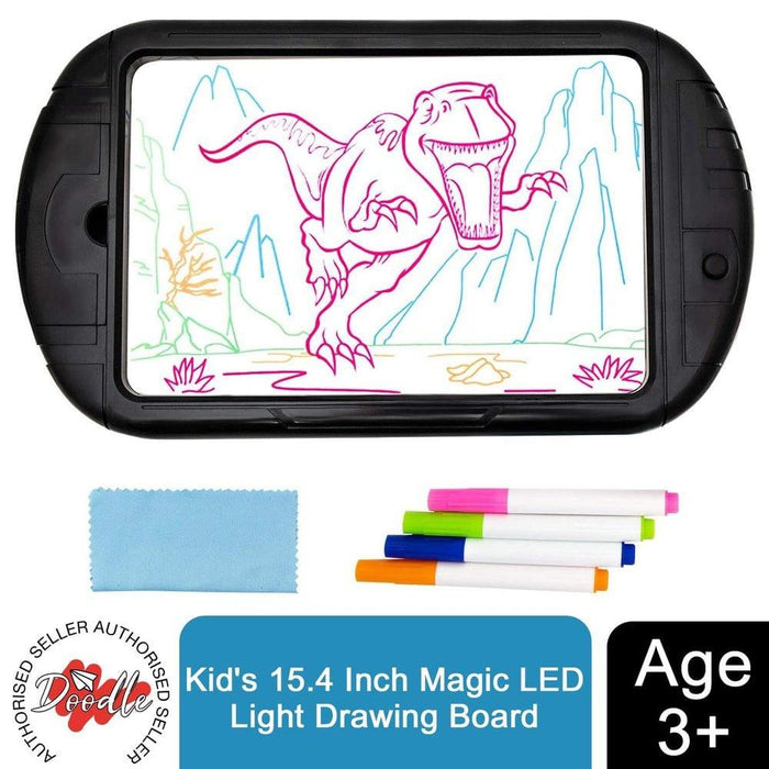 15.4 Inch Magic LED Light - Dinosaur Pictures - Magic Drawing Board - Little and Giant Explorers Doodle